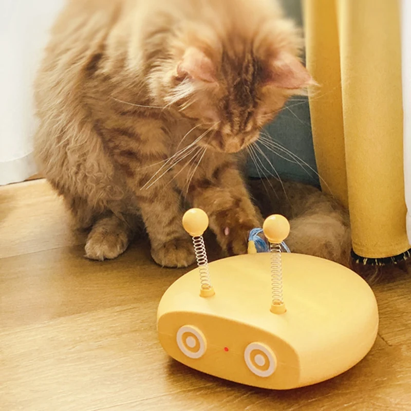 Katė Interaktyvūs Žaislai Naminių Kačių Dantį Robotas Lazeriu-Žaislai, Automatinė Vairo Pėsčiomis Katė Lazdos Pavasario Kamuolys1