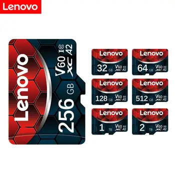 Originalus LENOVO 1tb talpos Micro SD Kortelė, Atminties Kortelė TF/SD Kortelę 128GB 256 GB 512 GB Mini Atminties Kortelės Class10 Fotoaparato/Telefono 2023 NAUJAS